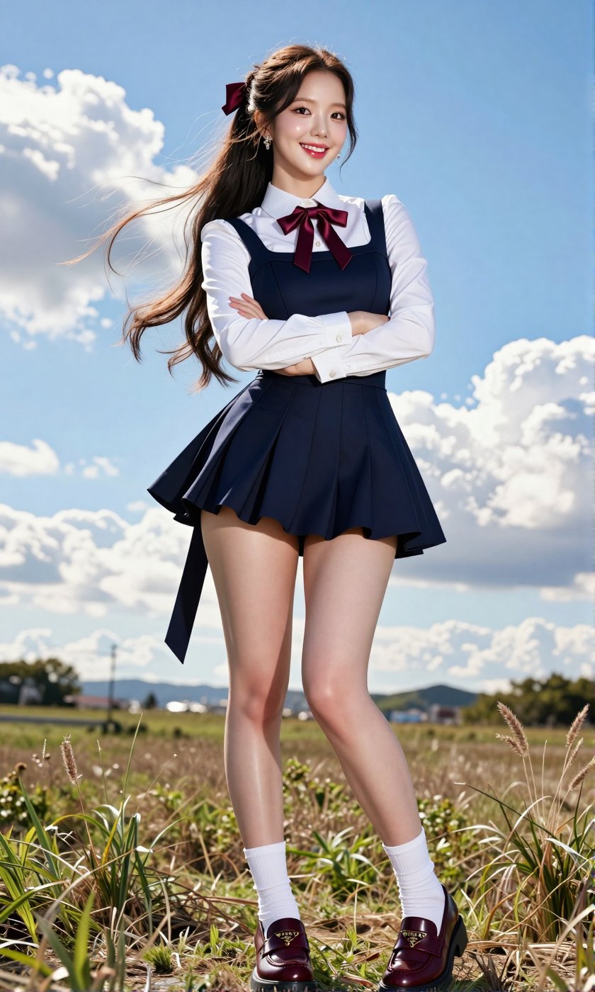 Image of a Korean woman Actual Photo: 2.0,  "A beautiful Korean woman boasting an hourglass figure,  round and voluptuous...