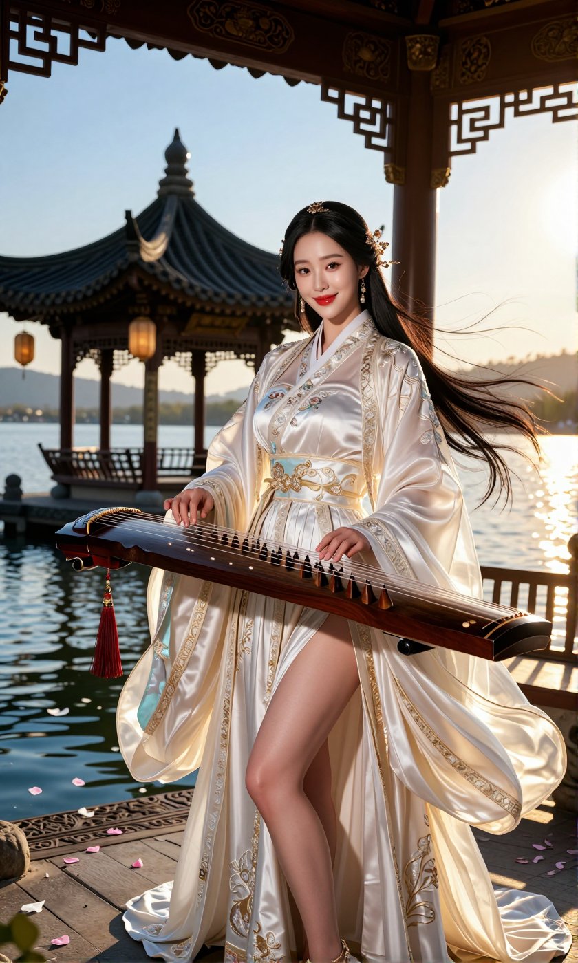 Image of a Korean woman Actual Photo: 2.0,  "A beautiful Korean woman boasting an hourglass figure,  round and voluptuous...