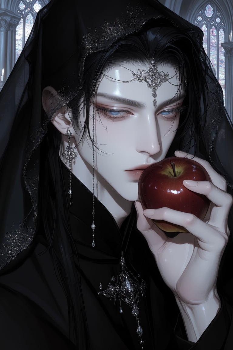 male focus,  solo,  ethereal beauty by PinkCotton 🎐 on Tensor.Art