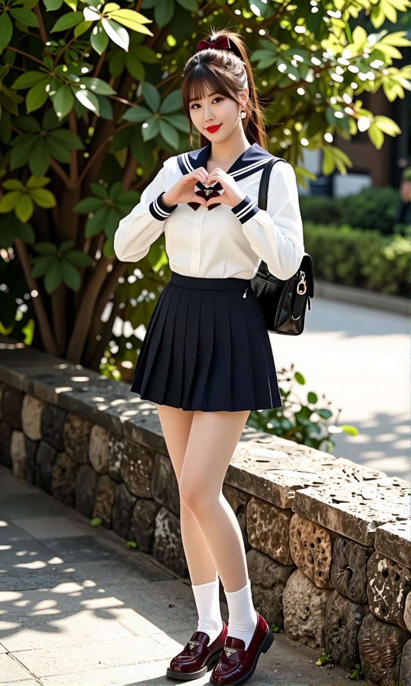 Image of a Korean woman Actual Photo: 2.0,  "A beautiful Korean woman boasting an hourglass figure,  round and voluptuous...