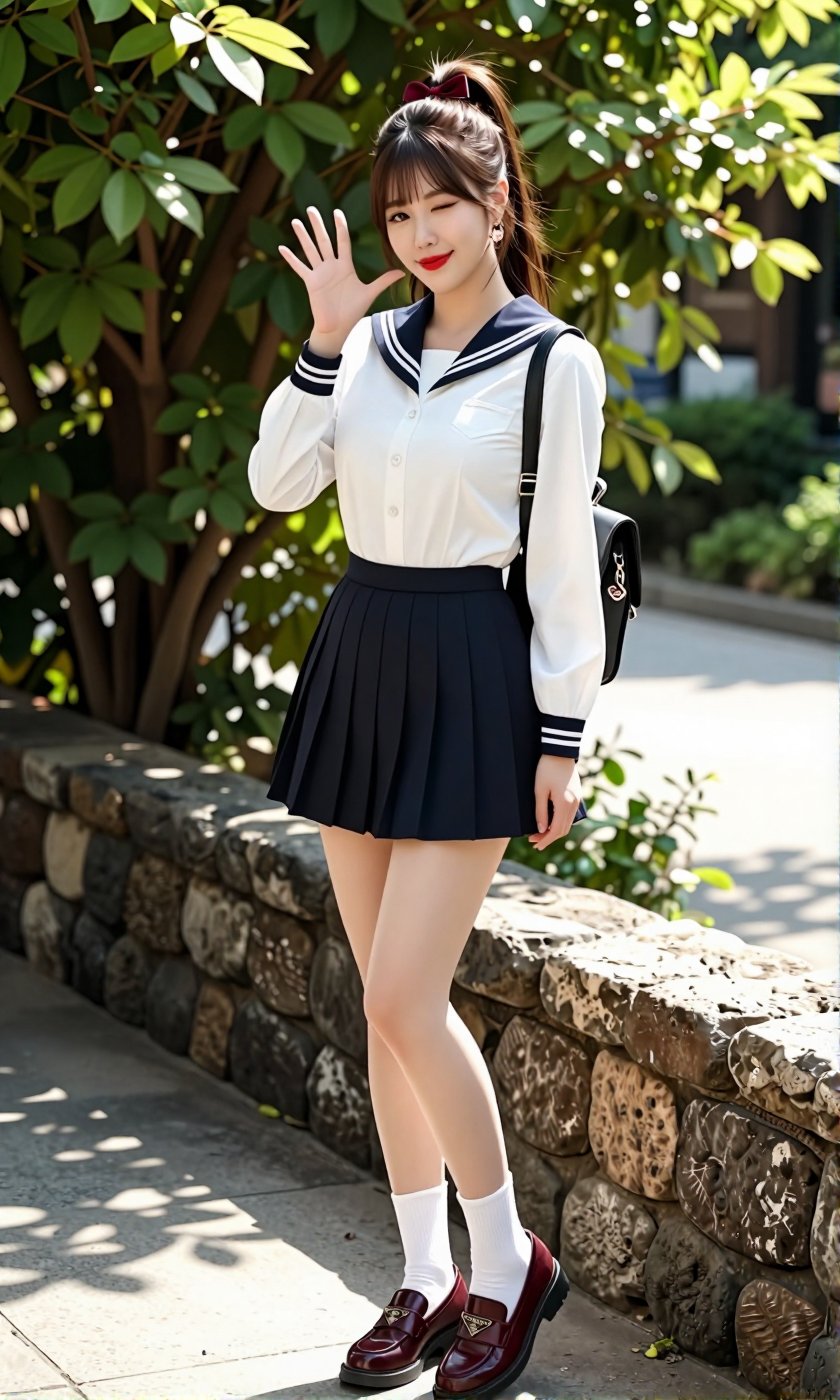 Image of a Korean woman Actual Photo: 2.0,  "A beautiful Korean woman boasting an hourglass figure,  round and voluptuous...