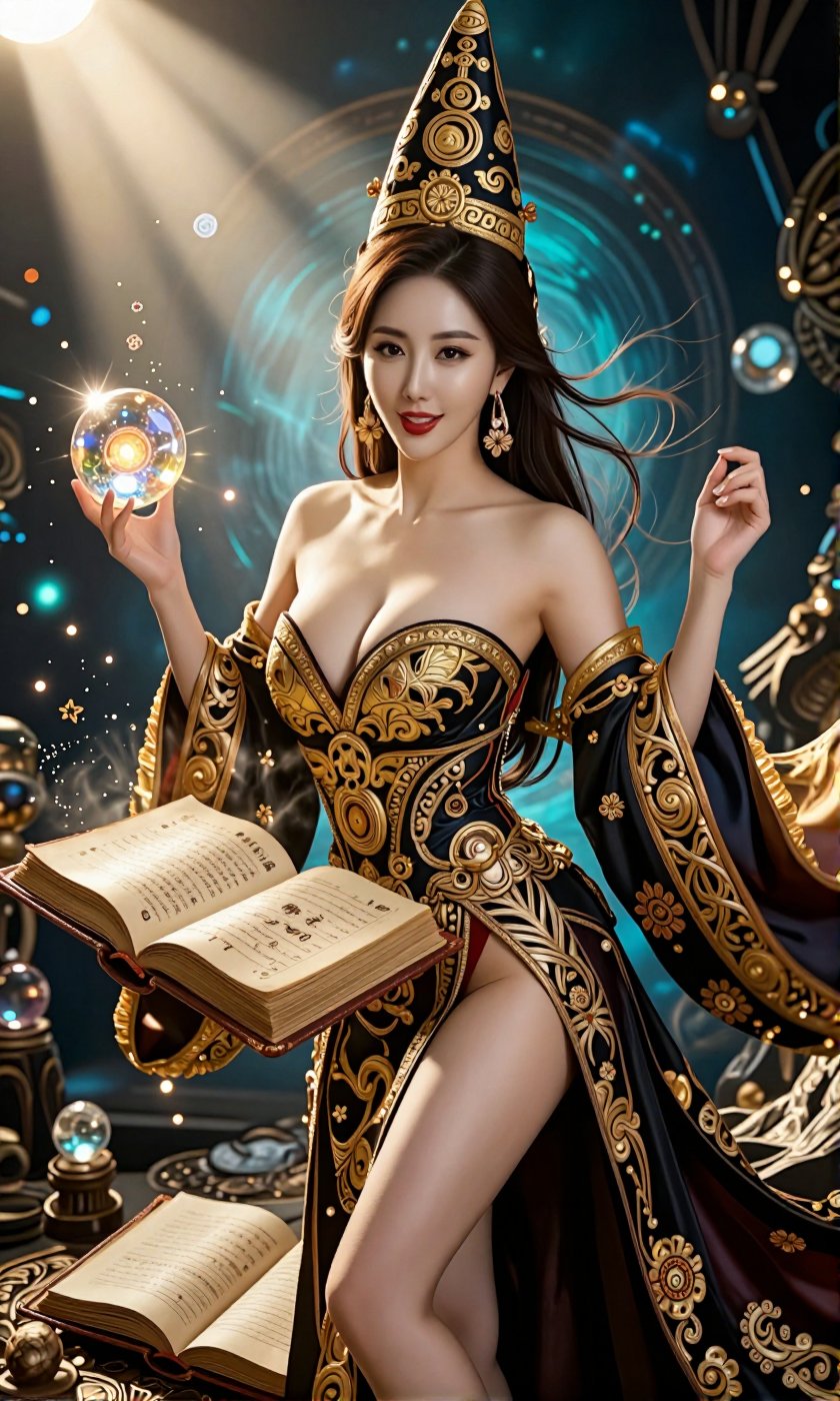 Image of a Korean woman Actual Photo: 2.0,  "A beautiful Korean woman boasting an hourglass figure,  round and voluptuous...