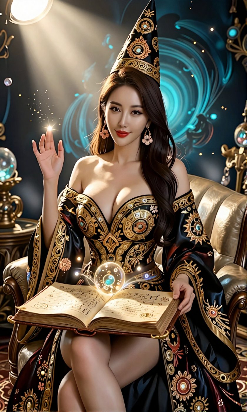 Image of a Korean woman Actual Photo: 2.0,  "A beautiful Korean woman boasting an hourglass figure,  round and voluptuous...