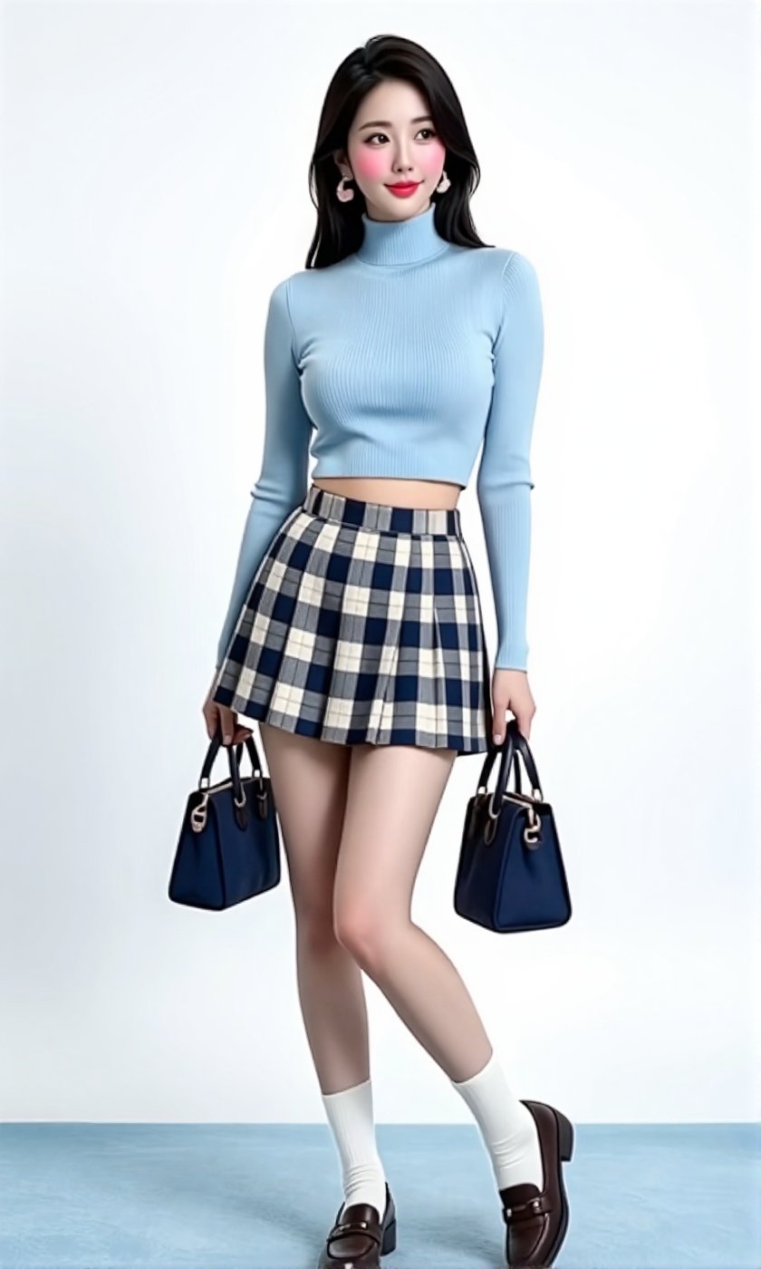Image of a Korean woman Actual Photo: 2.0,  "A beautiful Korean woman boasting an hourglass figure,  round and voluptuous...