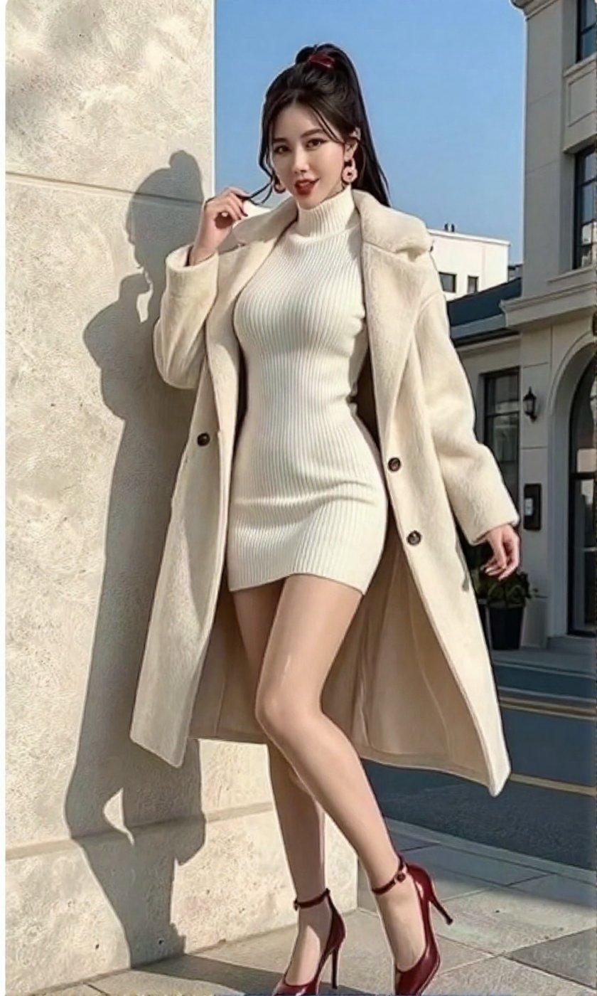 Image of a Korean woman Actual Photo: 2.0,  "A beautiful Korean woman boasting an hourglass figure,  round and voluptuous...