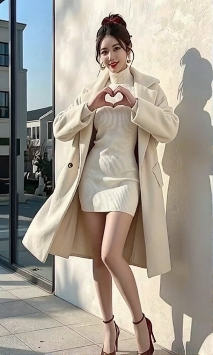 Image of a Korean woman Actual Photo: 2.0,  "A beautiful Korean woman boasting an hourglass figure,  round and voluptuous...