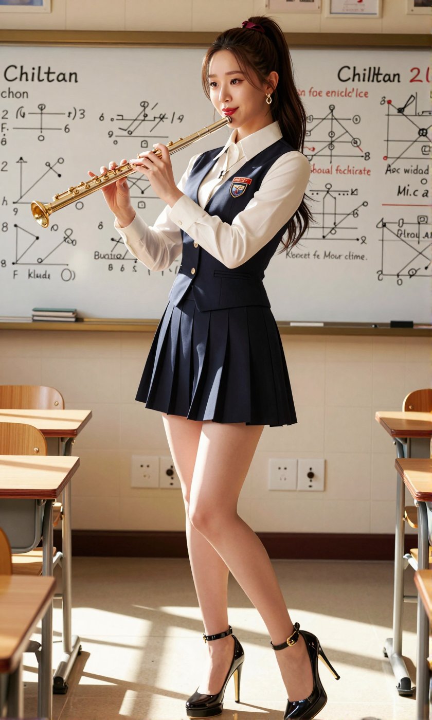 Image of a Korean woman Actual Photo: 2.0,  "A beautiful Korean woman boasting an hourglass figure,  round and voluptuous...