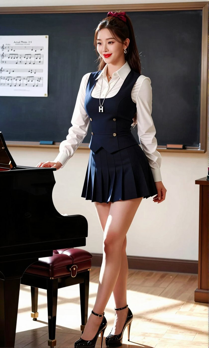 Image of a Korean woman Actual Photo: 2.0,  "A beautiful Korean woman boasting an hourglass figure,  round and voluptuous...