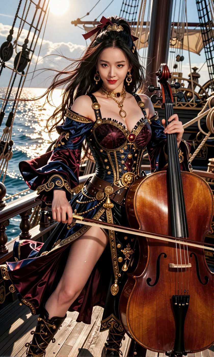 Image of a Korean woman Actual Photo: 2.0,  "A beautiful Korean woman boasting an hourglass figure,  round and voluptuous...