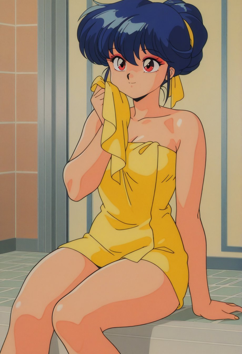 shampoobt,  blue hair,  red eyes by cs12345 on Tensor.Art