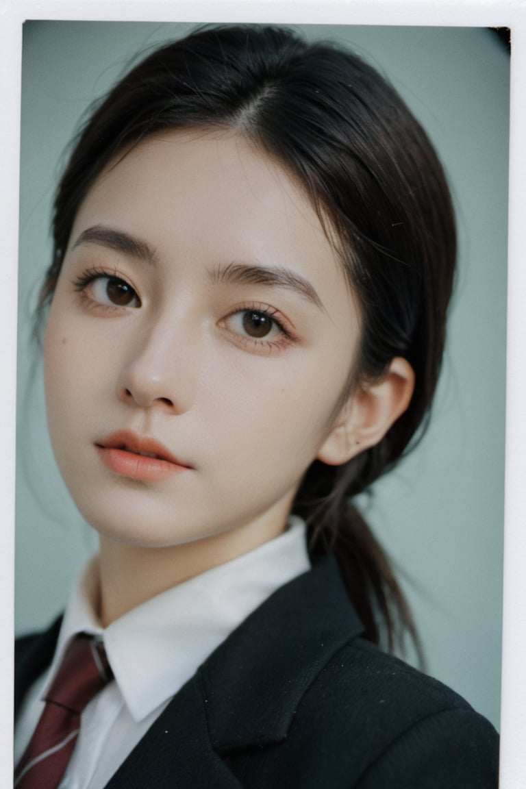 xxmix_girl,  portrait of a woman School uniforms for British students,  polaroid by Zyx_xx on Tensor.Art