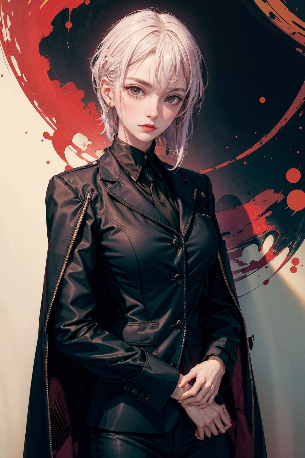 1 beautiful woman,  office suit,  coat by Zyx_xx on Tensor.Art