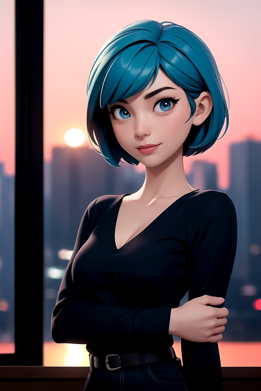 centered,  award winning medium shot portrait,  (hyperealistic) by theAstroBruh 💾 on Tensor.Art