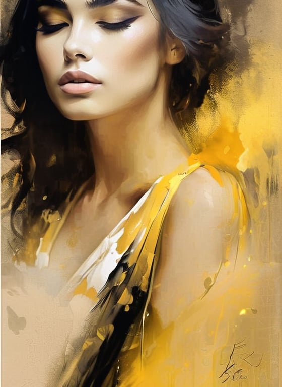 stunning half body portrait of a beautiful girl,  exclusive dress,  elegant by blue on Tensor.Art