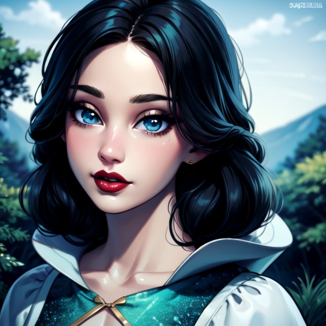 solo,  Snow white,  long Black hair by Ichimaru on Tensor.Art