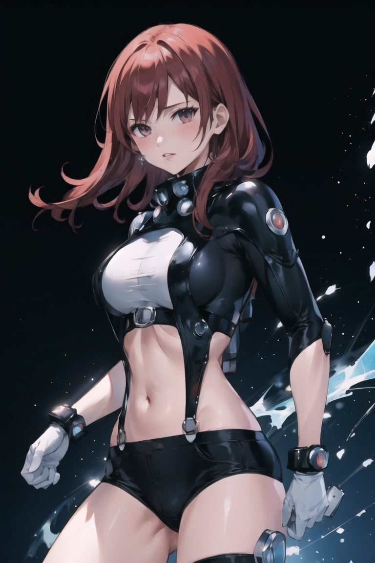 (masterpiece, best quality), ultra resolution image, (1girl), (solo),red hair,gantz suit,erza scarlet, mature female, huge breast,full high definition, full hd,pink medium hair, full pink transparent dress, see-through, tokyo landscape, full body, dynamic pose, looking at the vewer, dynamic angle, thighhighs, wide hips,anime,High detailed ,better_hands, ((portrait)) ,erza scarlet,fairy tail