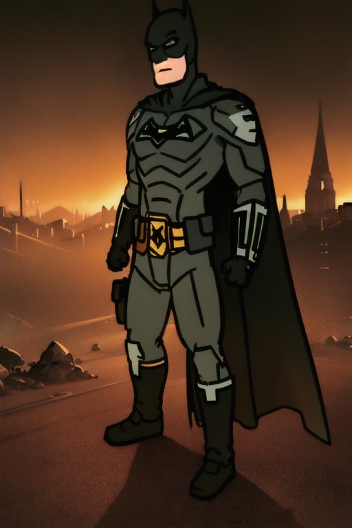 
angeldust style, angeldust_style,  angeldust landscape, screenshot,

,,man with batman costume mask and cape,batman,