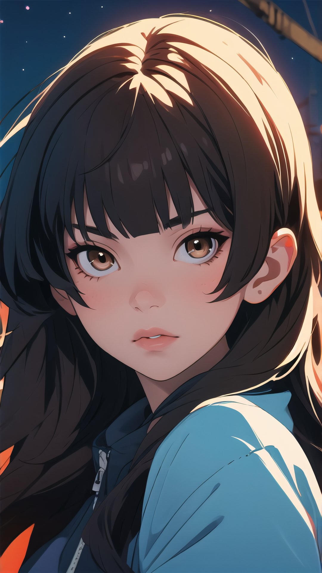 1girl,  looking at viewer,  blurry background by theDust_job on Tensor.Art