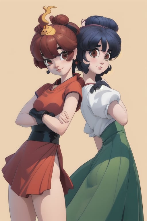 Chica Ranma y Akane desnudas