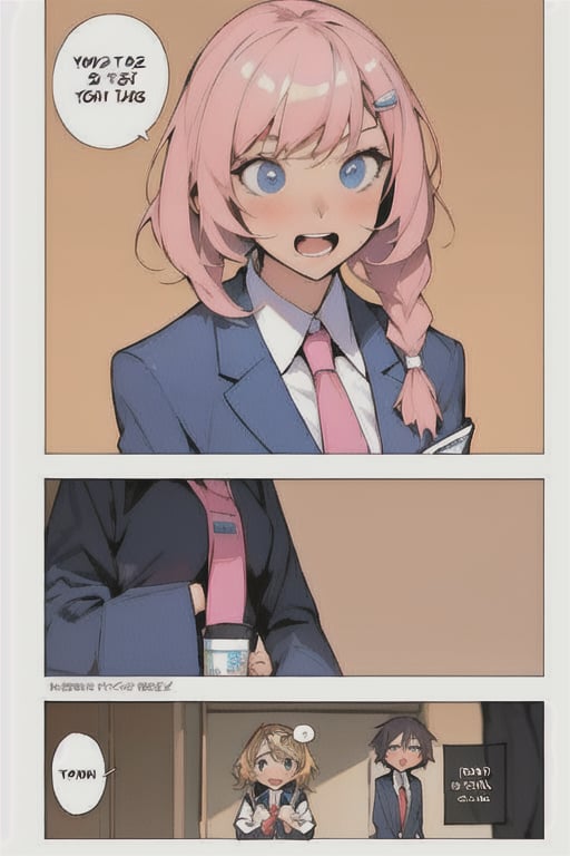 long hair,  short hair,  open mouth by Noob on Tensor.Art