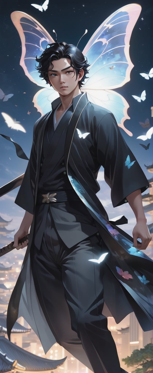a man flying through the air while holding a bat,  a character portrait,  by Ross Tran by ❤️❤️ ac@d8888 ❤️❤️ on Tensor.Art