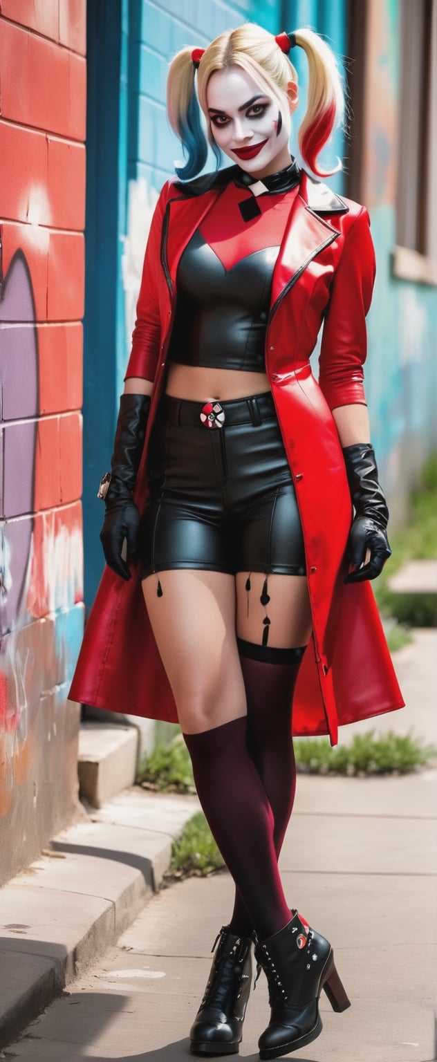a woman in a red and black outfit posing for a picture,  a photo,  by Galen Dara by ❤️❤️ ac@d8888 ❤️❤️ on Tensor.Art