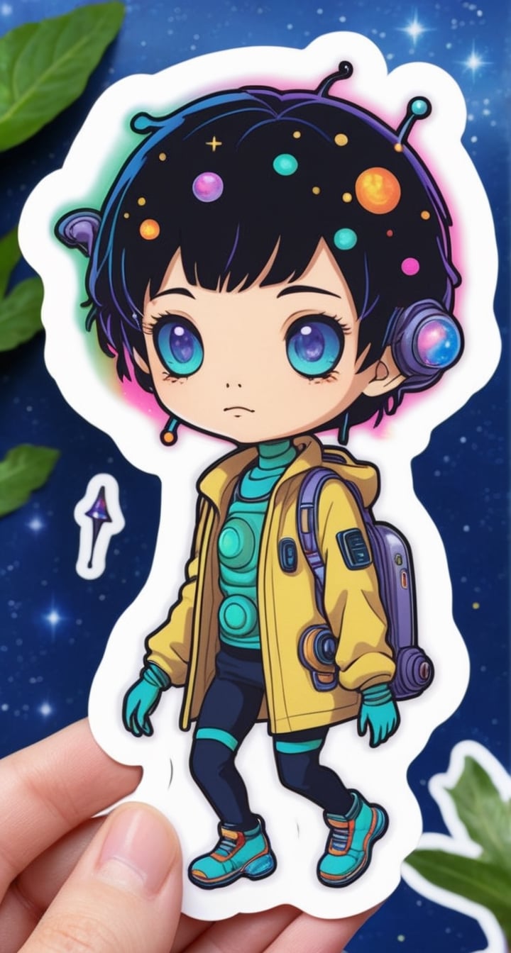 Alien-Themed Sticker with TenTen**: TenTen as an otherworldly being,  exploring the mysteries of the cosmos. ,  Monster by...