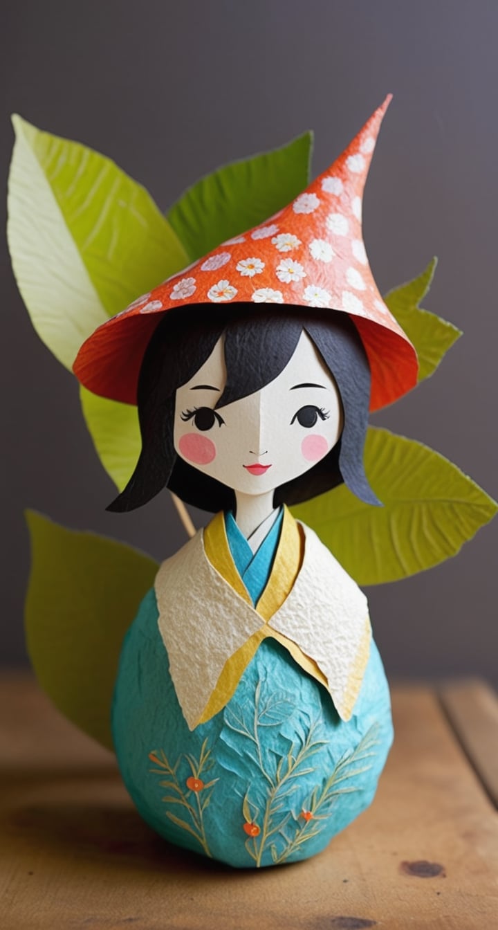 Paper Mache Sticker with TenTen**: A textured,  whimsical TenTen brought to life through paper mache. by ❤️❤️ ac@d8888 ❤️❤...