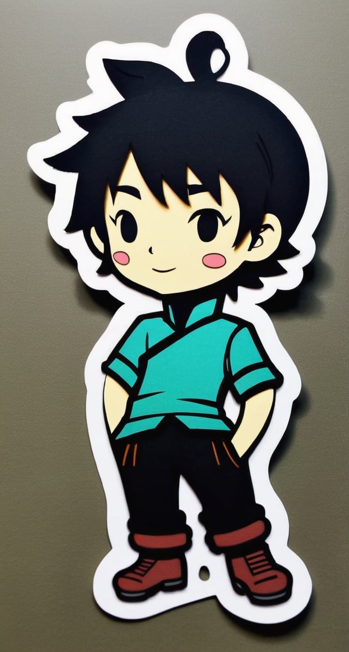 Stacked Papercut Sticker with TenTen**: Multiple layers of paper reveal TenTen's character with depth and texture. by ❤️❤️...