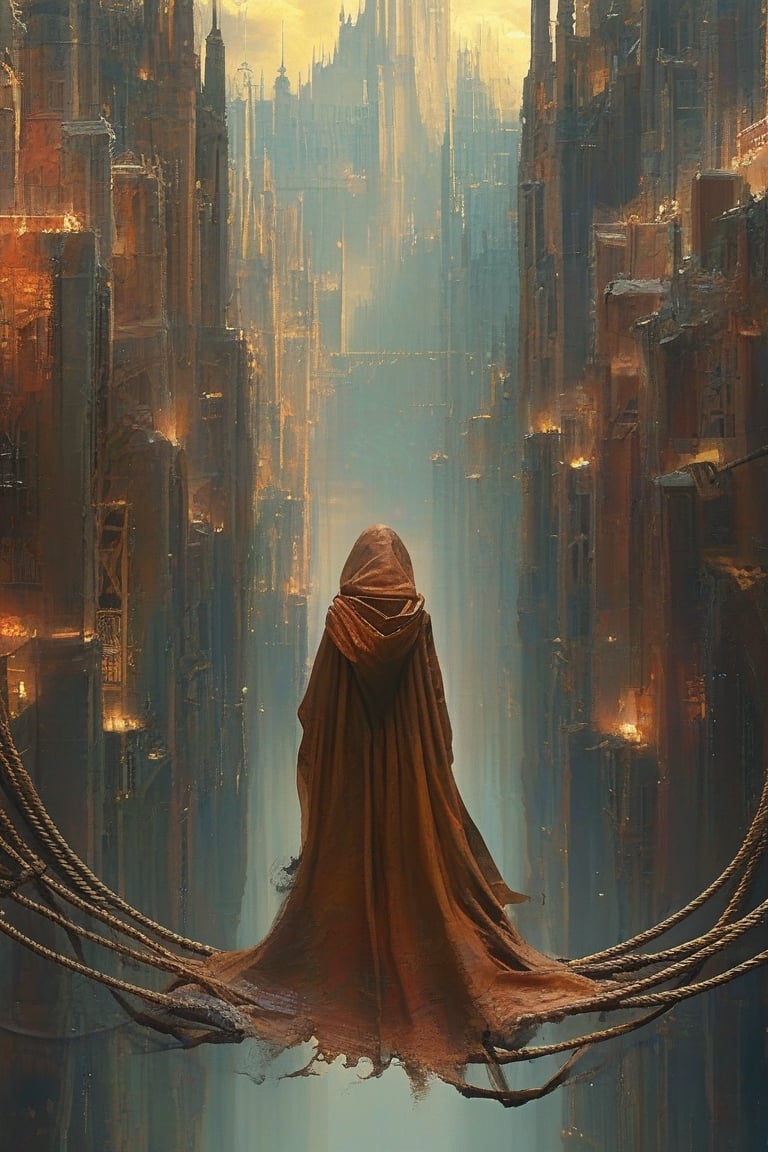 A captivating,  high-quality 3D render of a dynamic,  cinematic painting. The central figure by Yabba on Tensor.Art