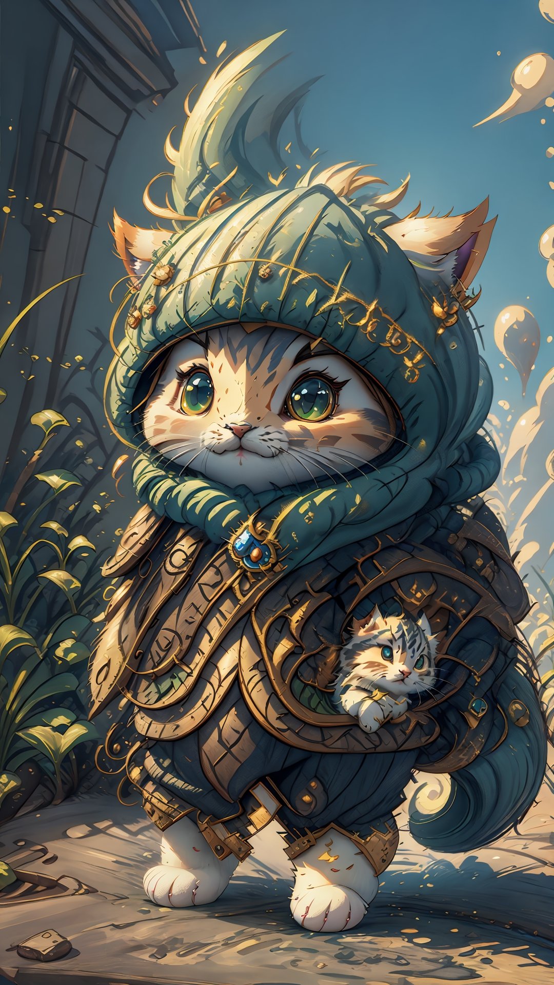 World of Warcraft's Magister Terrace but kittens as bosses, World of Warcraft style,Animal