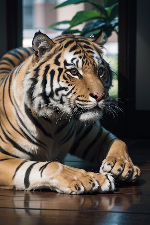 A Tiger, perfect detail, master_piece, realistic, detailing, 8 k render