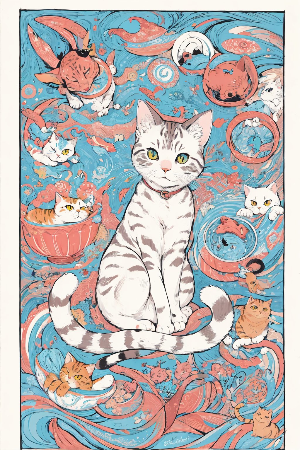 masterpiece,  best quality,  cat by tomtomW on Tensor.Art