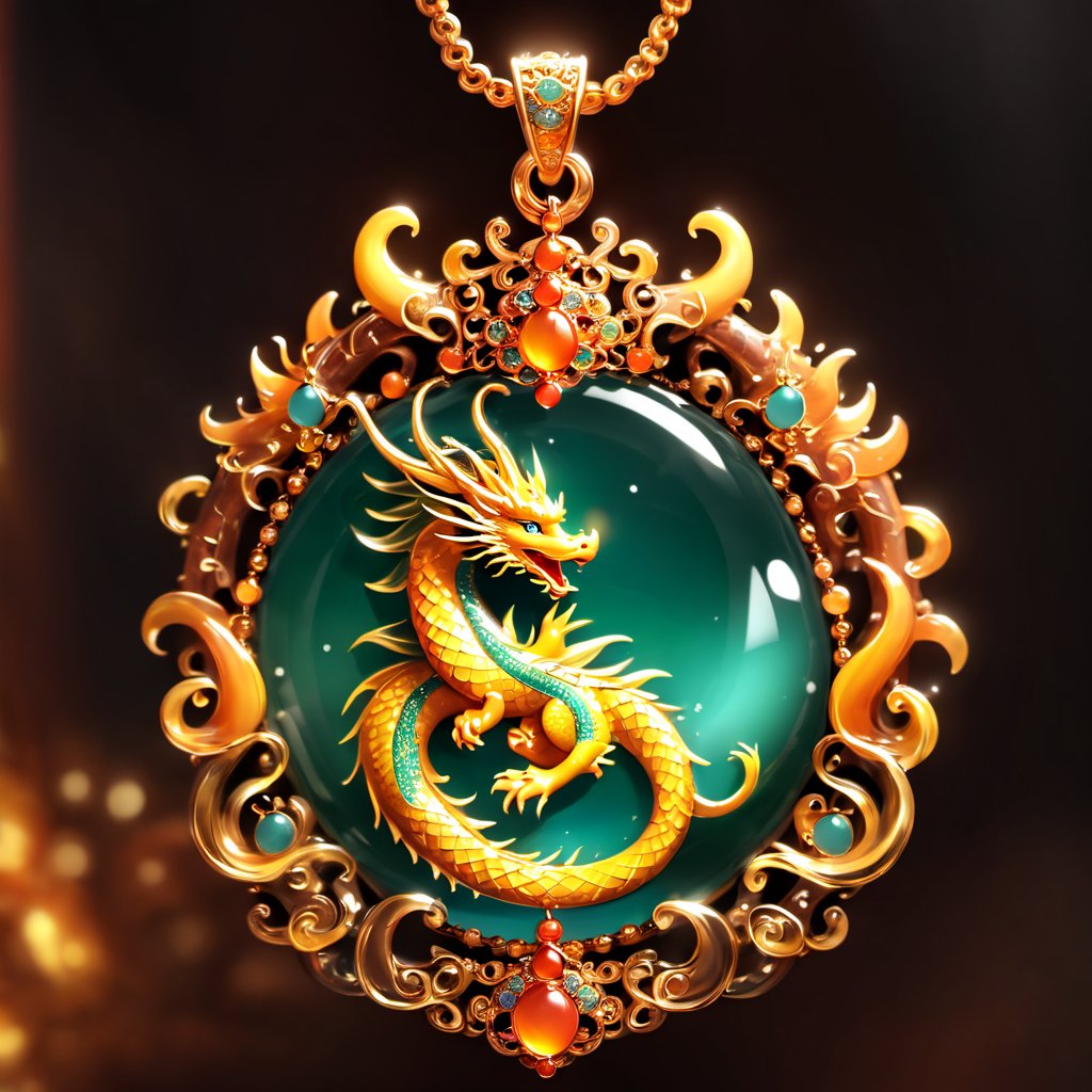 Holy Dragon Pendant,  masterpiece,  best quality by YUEYUEAI月月AI on Tensor.Art