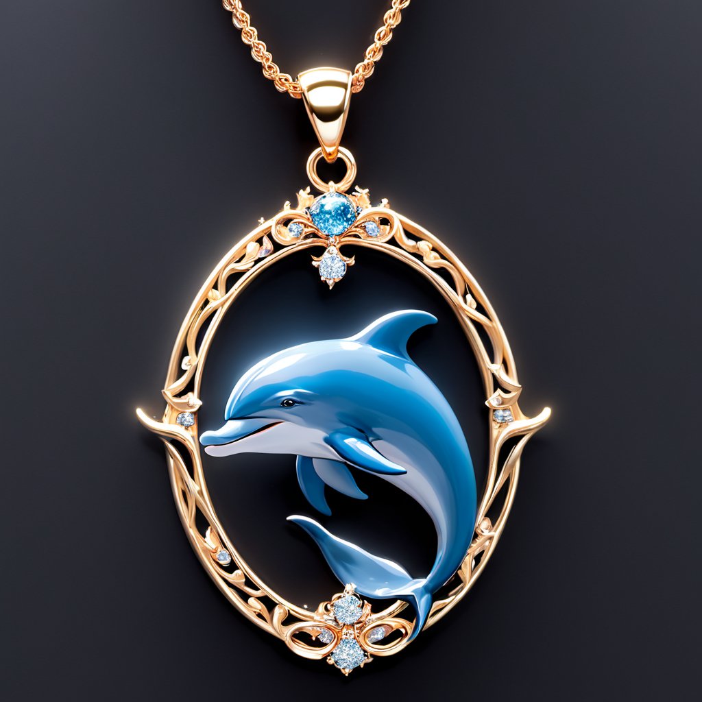 dolphin Pendant,  masterpiece,  best quality by YUEYUEAI月月AI on Tensor.Art