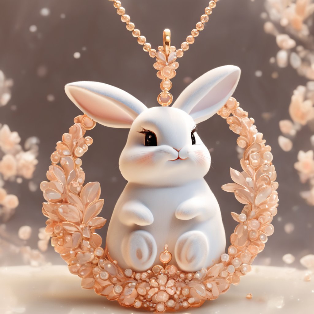 rabbit Pendant,  masterpiece,  best quality by YUEYUEAI月月AI on Tensor.Art