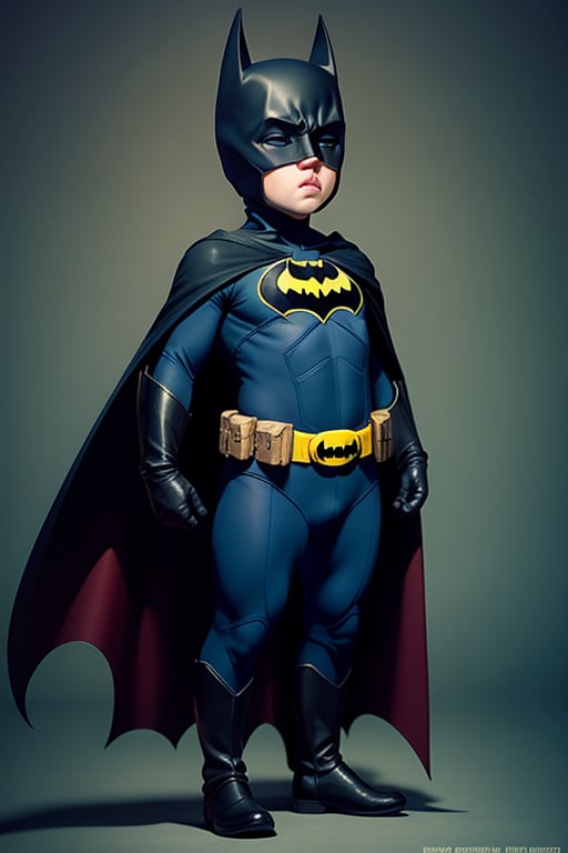 batman baby, full body, cute 