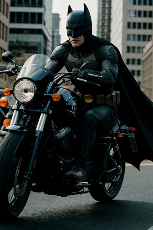 batman riding motorcycle