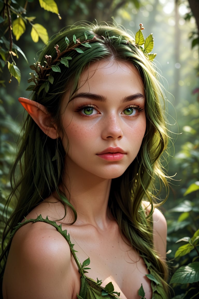 score_9, score_8_up, score_7_up, dryad, looking at viewer, green eyes