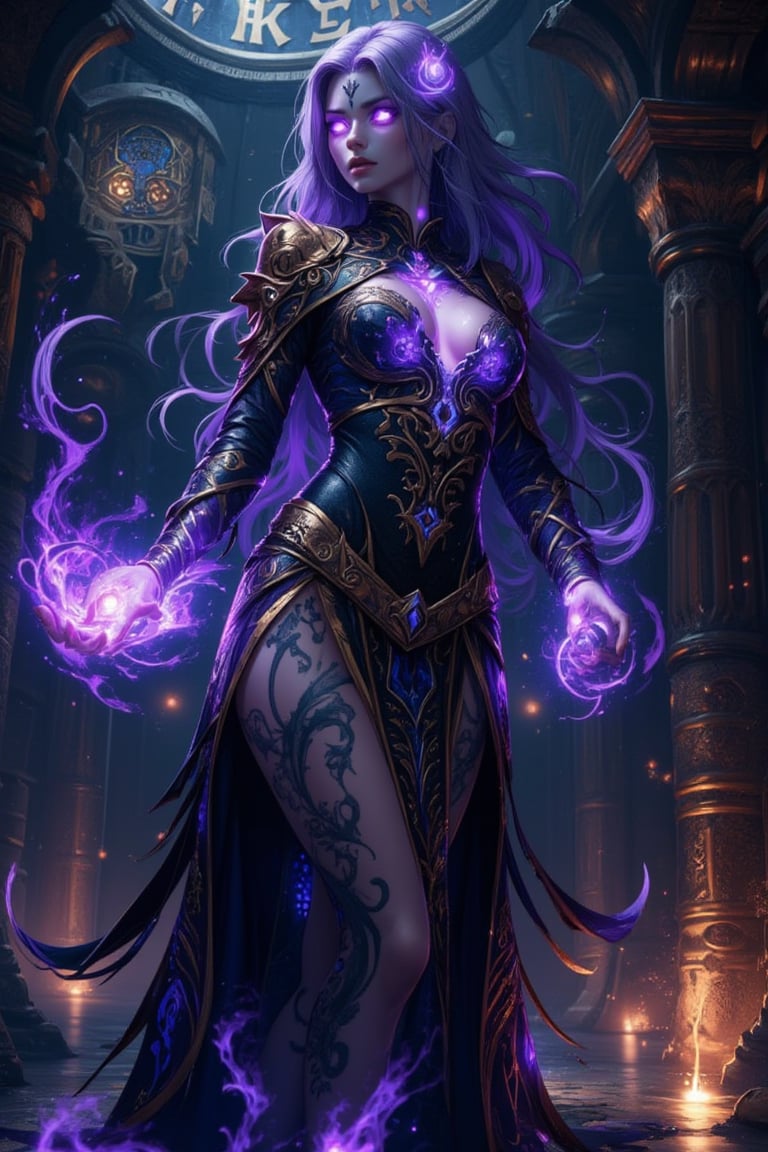 4K anime style quality,  digital drawing mode,  chaos dungeon themed dark magic boss by ArtAIAlchemy on Tensor.Art