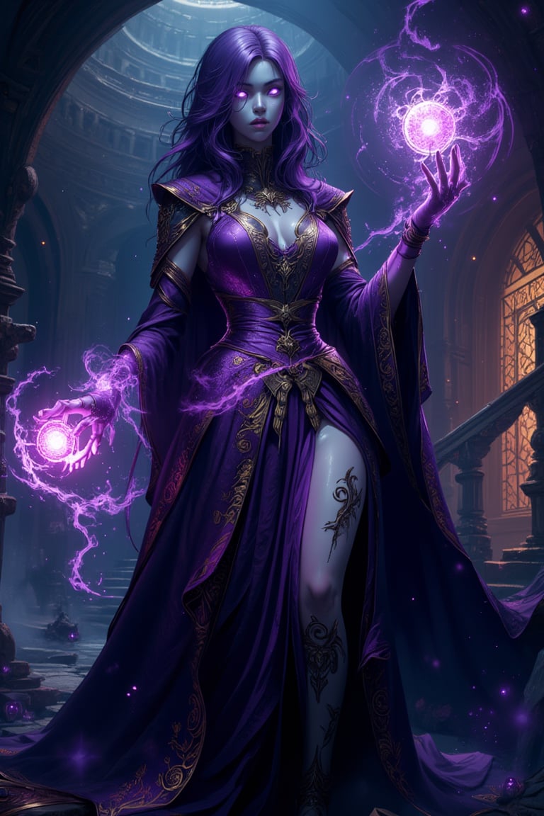 4K anime style quality,  digital drawing mode,  chaos dungeon themed dark magic boss by ArtAIAlchemy on Tensor.Art