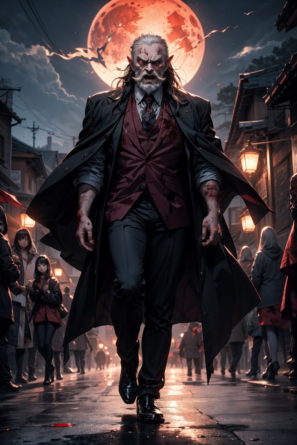 One old man ,  dracula ,  vampire face by ArtAIAlchemy on Tensor.Art