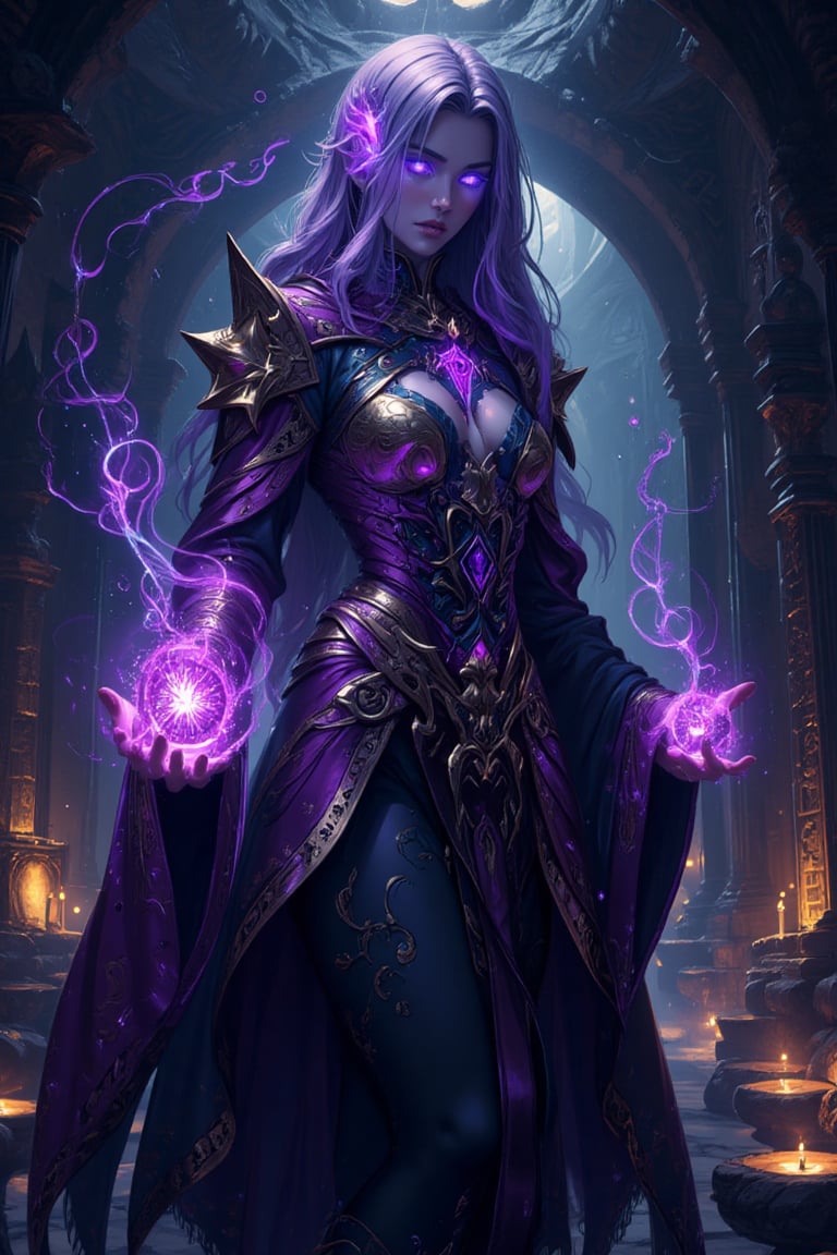 4K anime style quality,  digital drawing mode,  chaos dungeon themed dark magic boss by ArtAIAlchemy on Tensor.Art