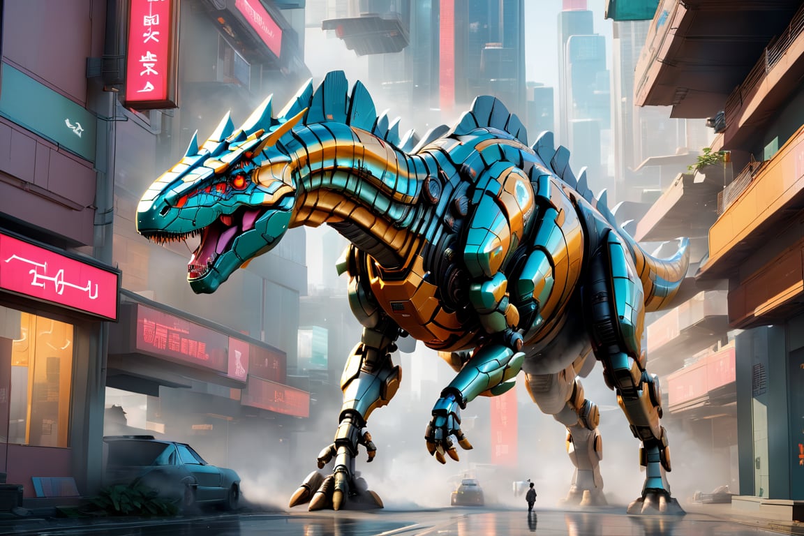 angraSDXL10_v22Craft an exquisite,  high-resolution 4K masterpiece Mech Dinosaurs Robot cyborg Jurrasic Park,  Detailed by...