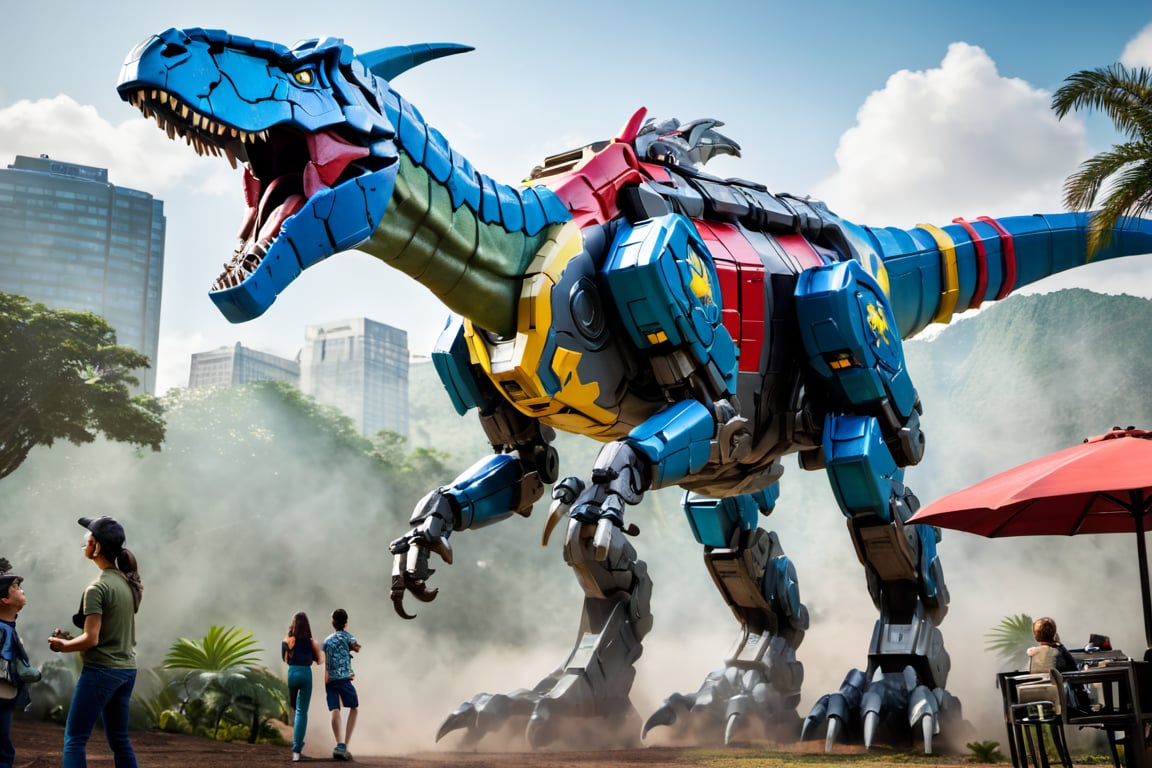 Mech Dinosaurs VOltron Jurrasic Park,  Mech Dinosaurs VOltron Jurrasic Park by nalisten on Tensor.Art