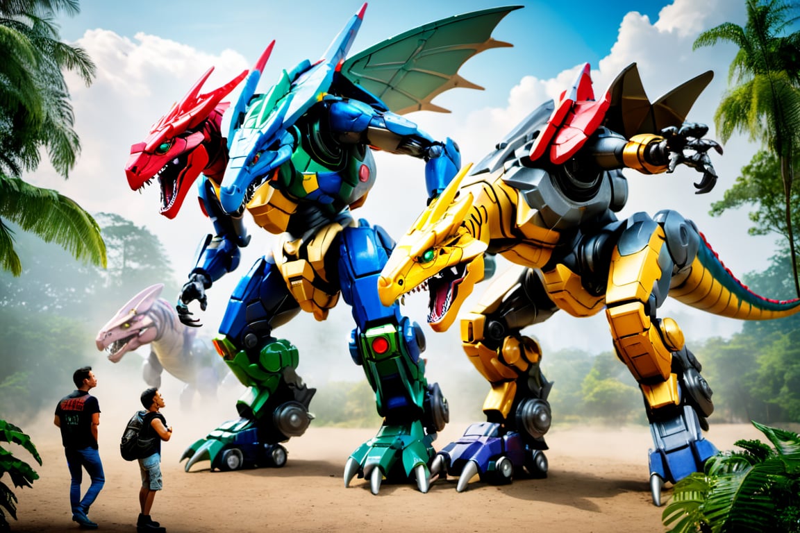 Mech Dinosaurs VOltron Beastwars Jurrasic Park,  Mech Dinosaurs VOltron Beastwars Jurrasic Park by nalisten on Tensor.Art