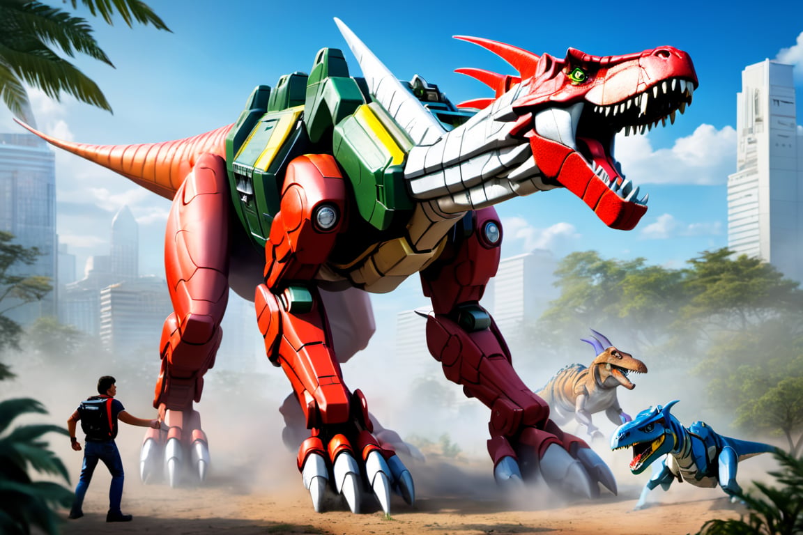 Mech Dinosaurs VOltron Beastwars Jurrasic Park,  Mech Dinosaurs VOltron Beastwars Jurrasic Park by nalisten on Tensor.Art