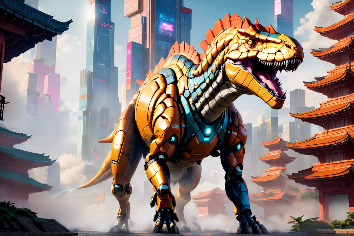 angraSDXL10_v22Craft an exquisite,  high-resolution 4K masterpiece Mech Dinosaurs Robot cyborg Jurrasic Park,  Detailed by...