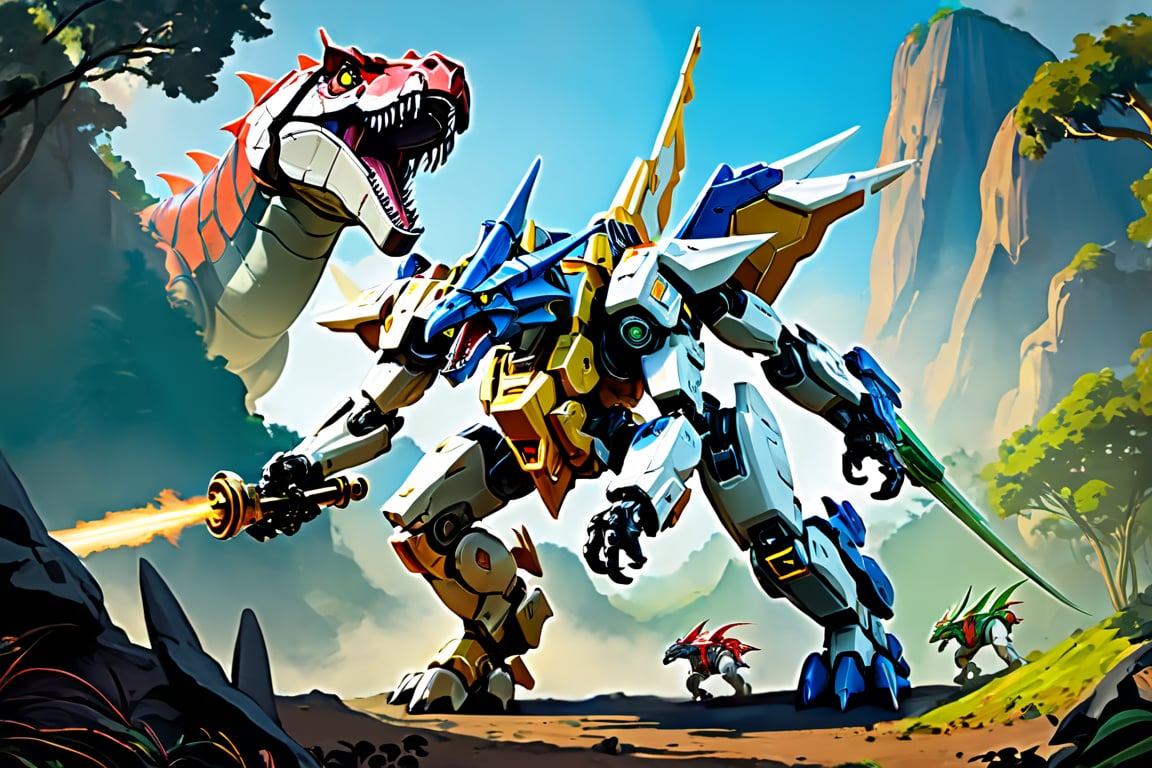 Mech Dinosaurs VOltron Beastwars Jurrasic Park,  Mech Dinosaurs VOltron Beastwars Jurrasic Park by nalisten on Tensor.Art