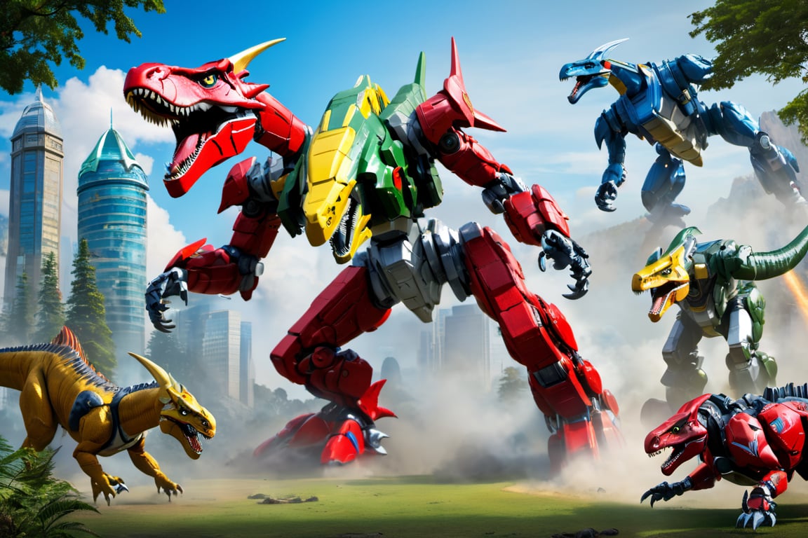 Mech Dinosaurs VOltron Beastwars Jurrasic Park,  Mech Dinosaurs VOltron Beastwars Jurrasic Park by nalisten on Tensor.Art